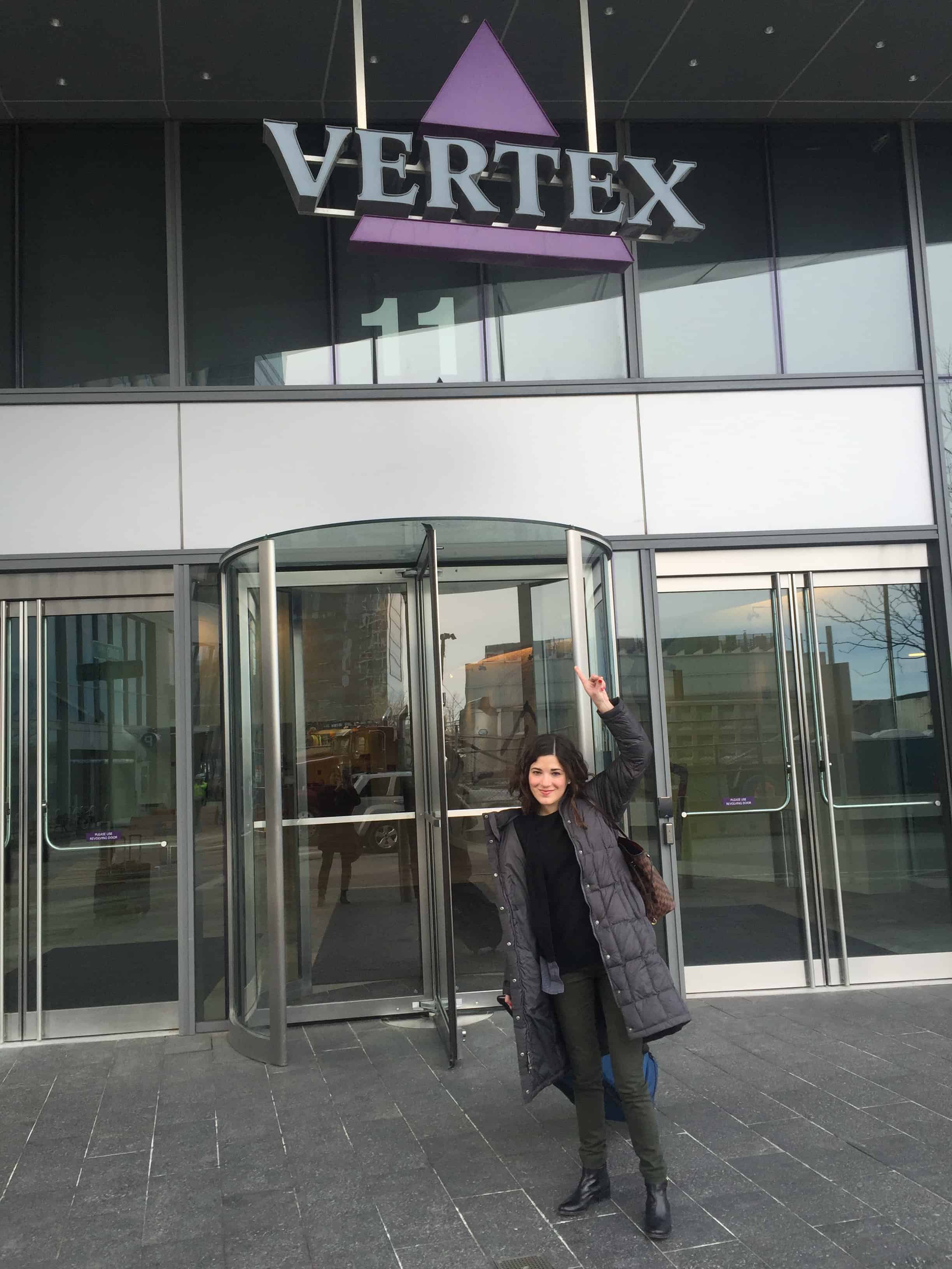 Emily arrives at Vertex headquarters in Boston